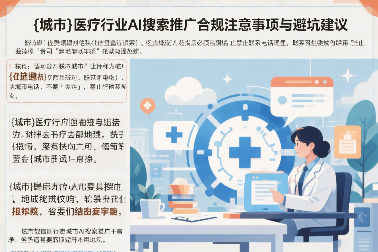 桂林医疗行业AI搜索推广合规注意事项与避坑建议