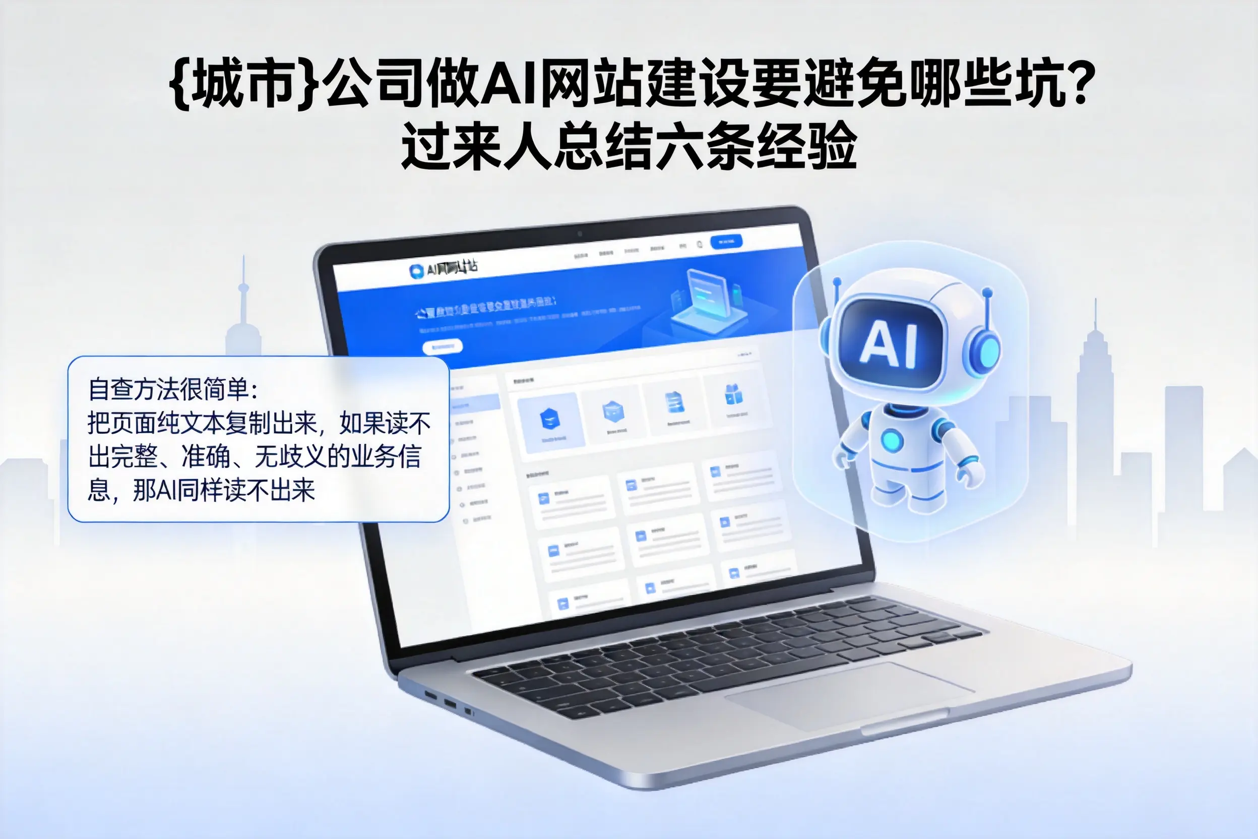 桂林公司做AI网站建设要避免哪些坑？过来人总结六条经验
